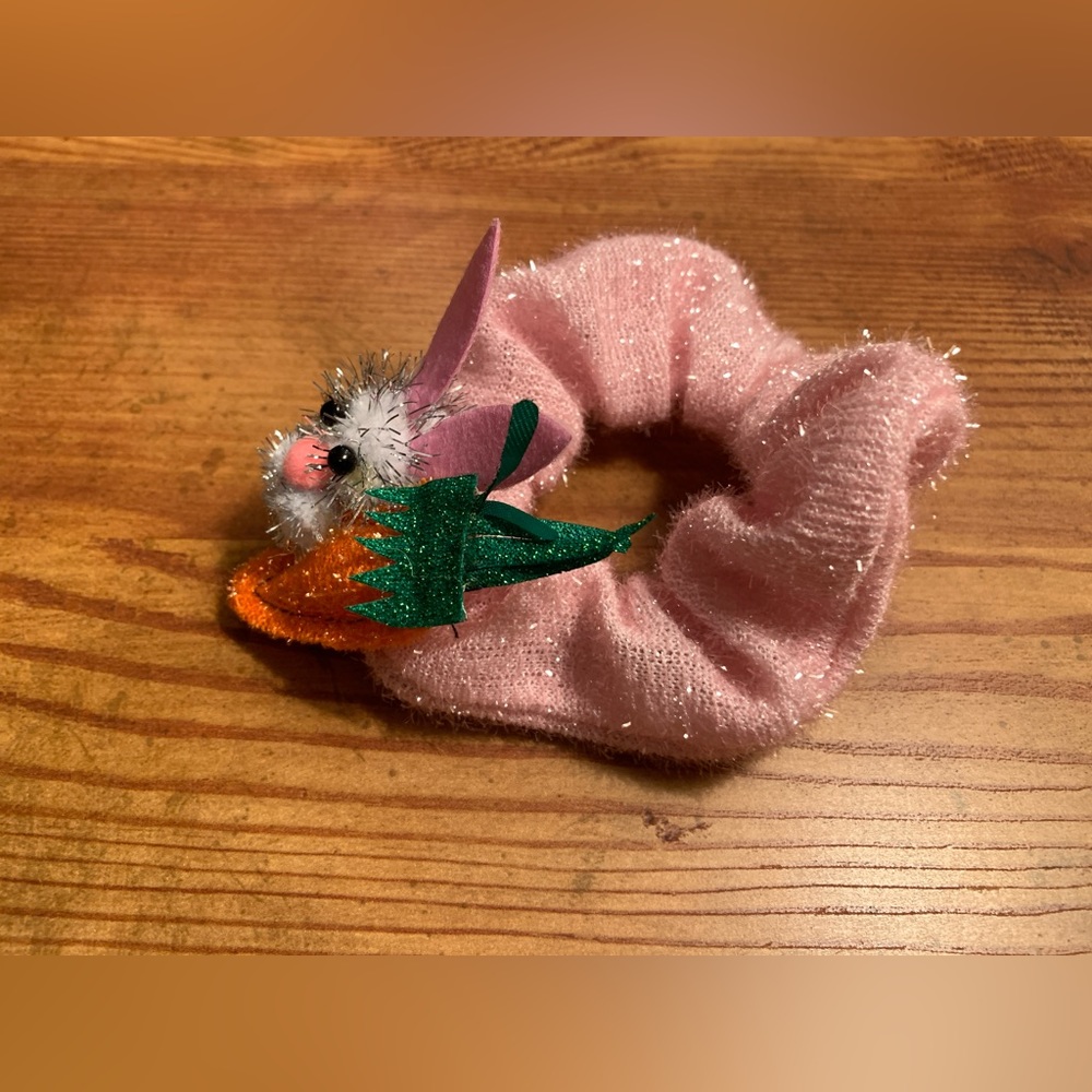 Pink Sparkly Scrunchy (Easter) NWOT - Picture 4 of 5